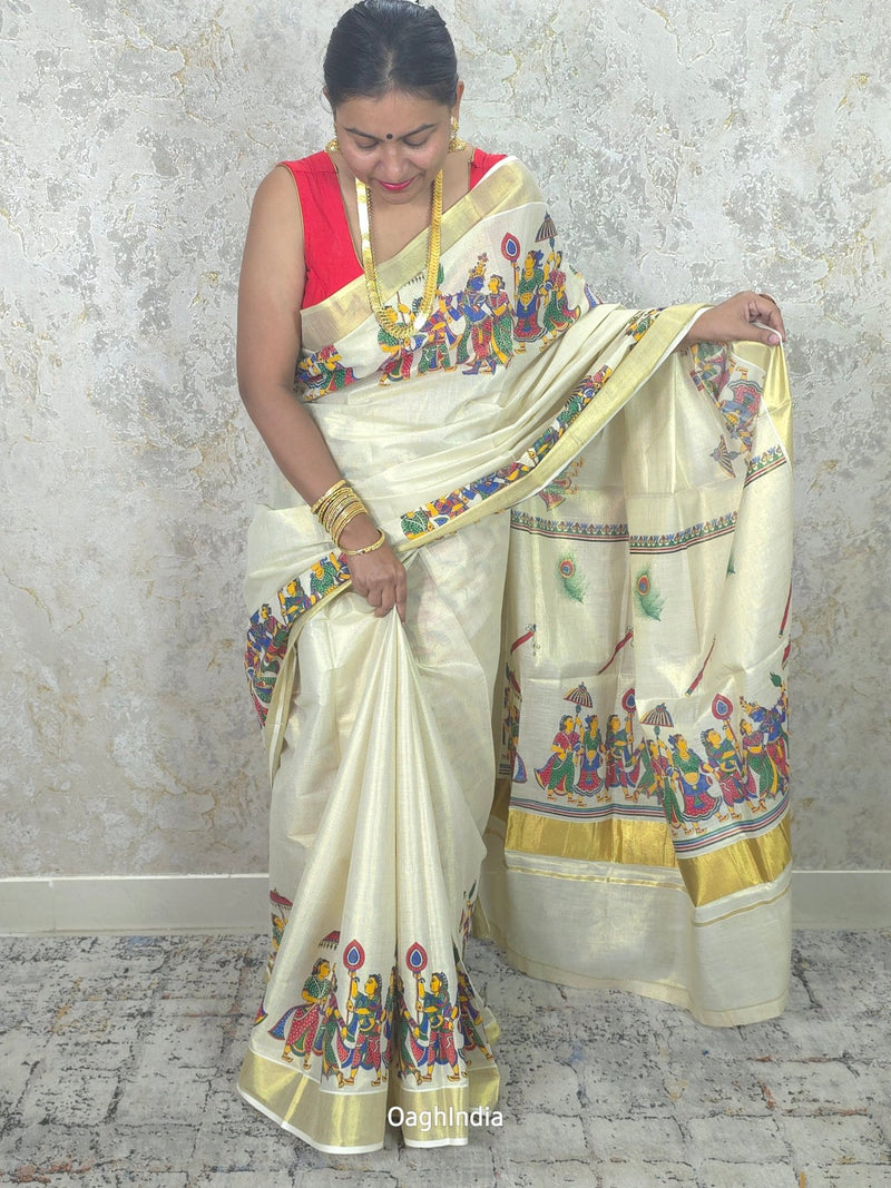 Gopika : Traditional Onam Saree From Kerala
