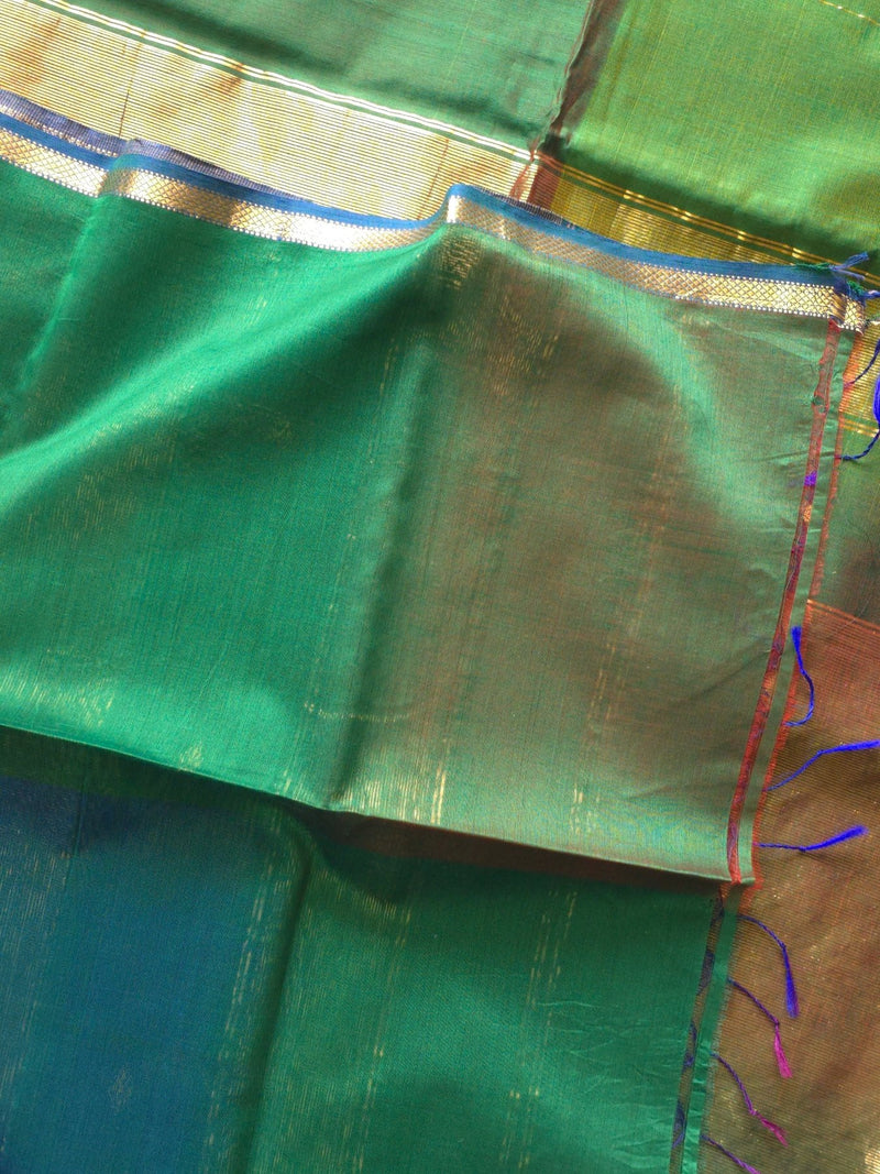Harita (Dual Tone) - Pure Silk Cotton Saree