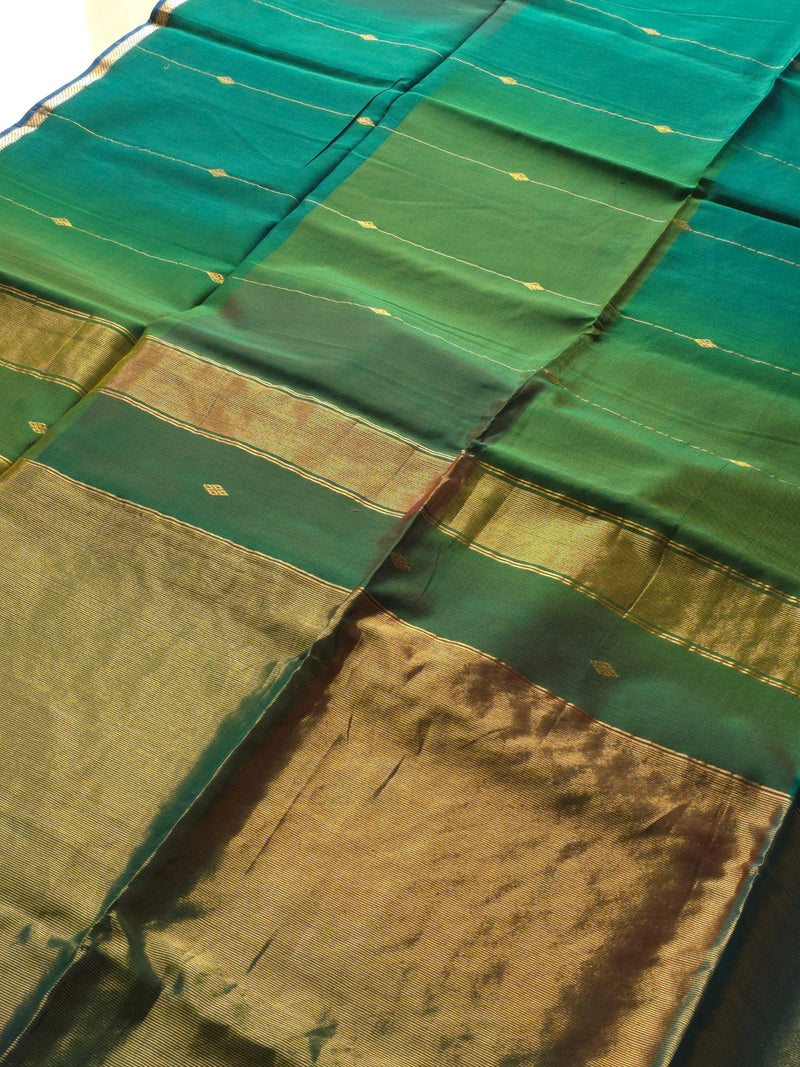 Harita (Dual Tone) - Pure Silk Cotton Saree