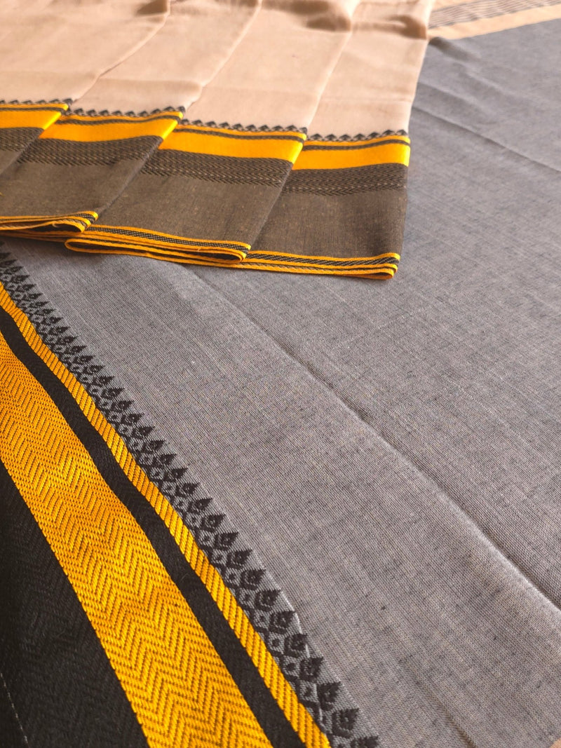 Ice Cream : Pure Cotton Handloom Saree