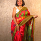 Iravati : Pure Silk Abstract Art Saree (Silk Mark) - Oagh India