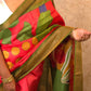 Iravati : Pure Silk Abstract Art Saree (Silk Mark) - Oagh India