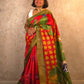 Iravati : Pure Silk Abstract Art Saree (Silk Mark) - Oagh India