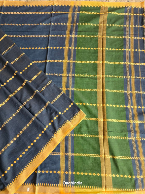 Jheel : Pure Cotton Handloom Saree - Oagh India