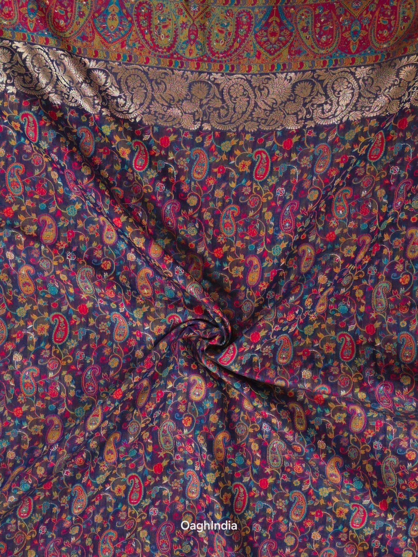 Kashmiri Blouse Piece Art Silk - Oagh India