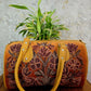 Kashmiri Duffel Bag – Mustard | Velvet Floral Duffel Bag for Women
