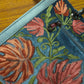 Kashmiri Tote Bag – Dusty Blue | Velvet Floral Embroidered Tote for Women - Oagh India