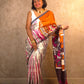 Kashvi : Pure Silk Abstract Art Saree (Silk Mark) - Oagh India