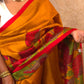 Kaveri : Pure Silk Abstract Art Saree (Silk Mark) - Oagh India
