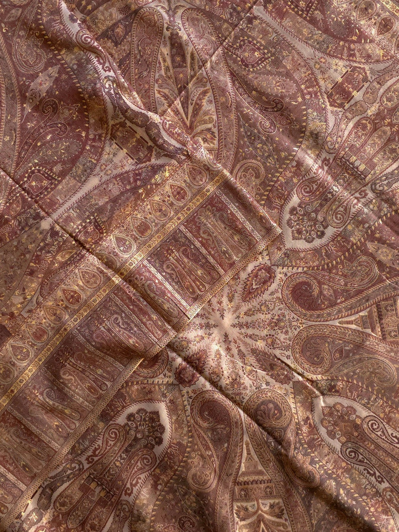 Kong Posh (Dusk): Authentic Kashmiri Saree