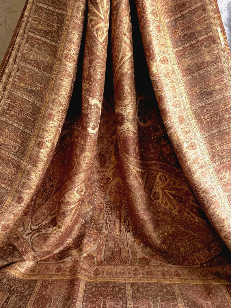 Kong Posh (Dusk): Authentic Kashmiri Saree