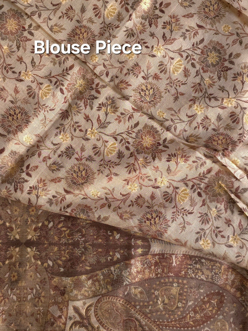 Kong Posh (Dusk): Authentic Kashmiri Saree