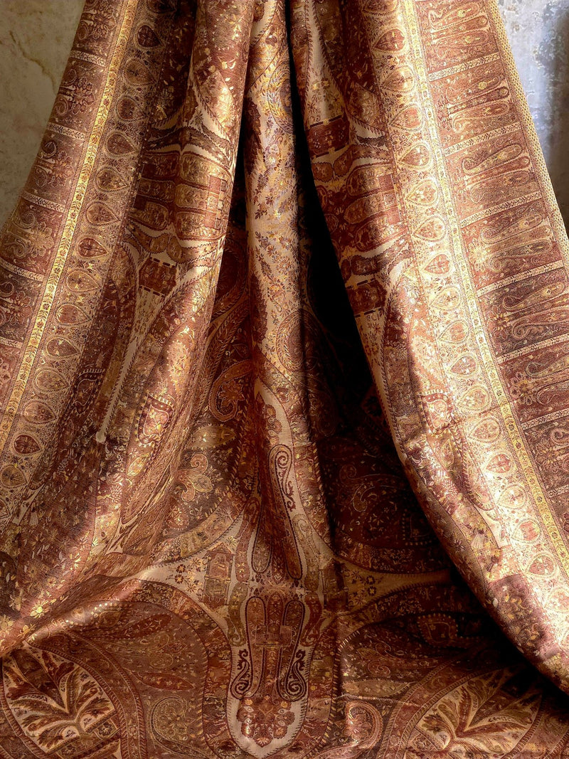 Kong Posh (Dusk): Authentic Kashmiri Saree