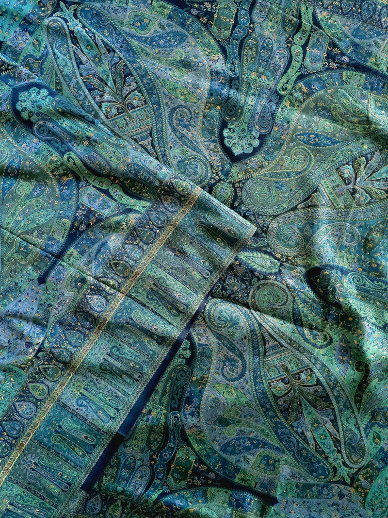 Kong Posh (Moonlight): Authentic Kashmiri Saree