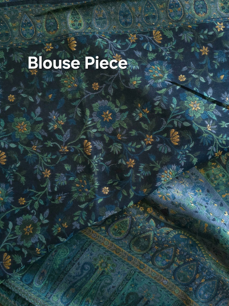 Kong Posh (Moonlight): Authentic Kashmiri Saree