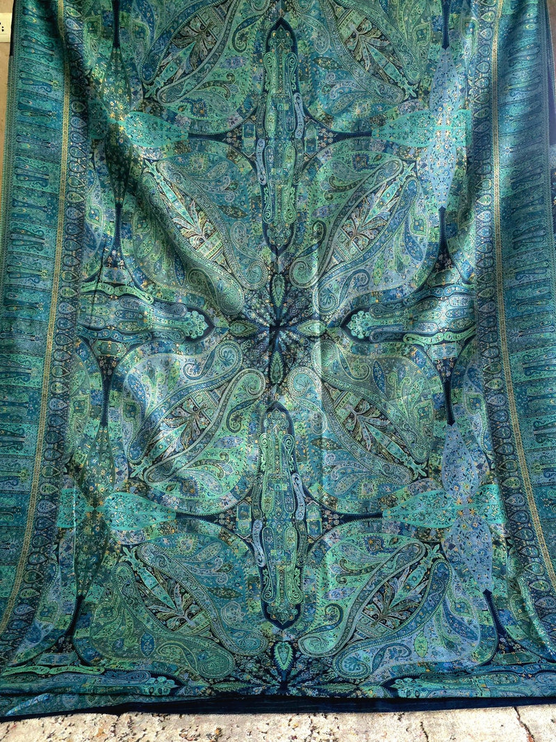 Kong Posh (Moonlight): Authentic Kashmiri Saree