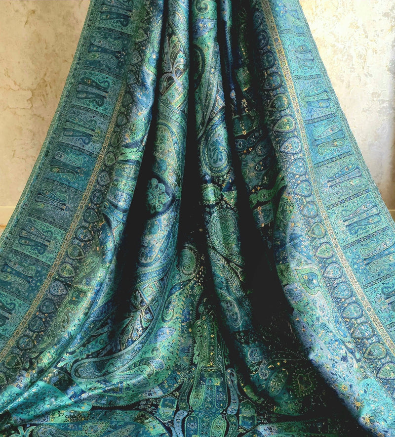 Kong Posh (Moonlight): Authentic Kashmiri Saree