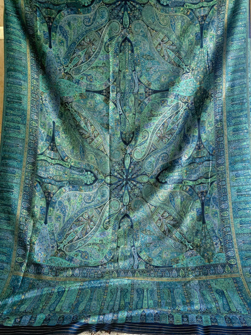 Kong Posh (Moonlight): Authentic Kashmiri Saree