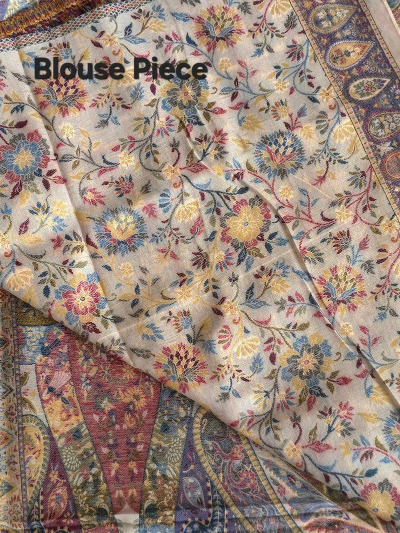 Kong Posh (Pristine): Authentic Kashmiri Saree