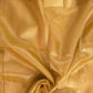 Kora Tissue Banarasi Blouse Piece Beige - Oagh India