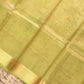 Kora Tissue Banarasi Blouse Piece Green - Oagh India