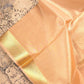 Kora Tissue Banarasi Blouse Piece Light Beige - Oagh India