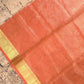 Kora Tissue Banarasi Blouse Piece Light Orange - Oagh India