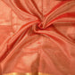 Kora Tissue Banarasi Blouse Piece Light Orange - Oagh India