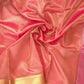 Kora Tissue Banarasi Blouse Piece Pink - Oagh India