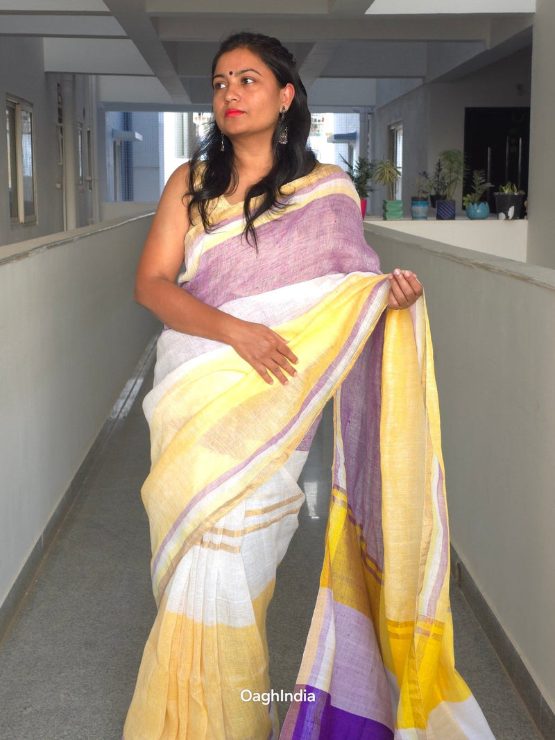 Lolita - Authentic Bhagalpur Linen Saree