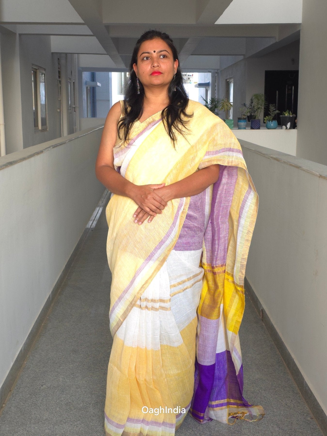 Lolita - Authentic Bhagalpur Linen Saree