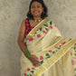 Lotus : Traditional Onam Saree From Kerala