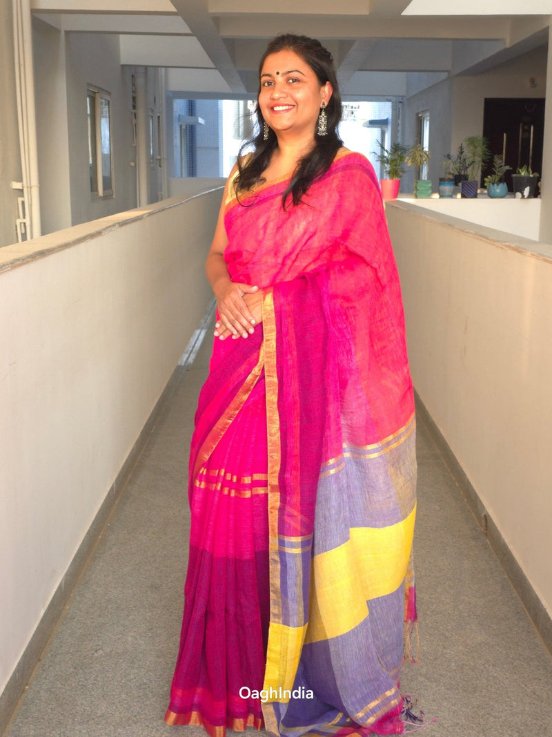 Manohari - Authentic Bhagalpur Linen Saree