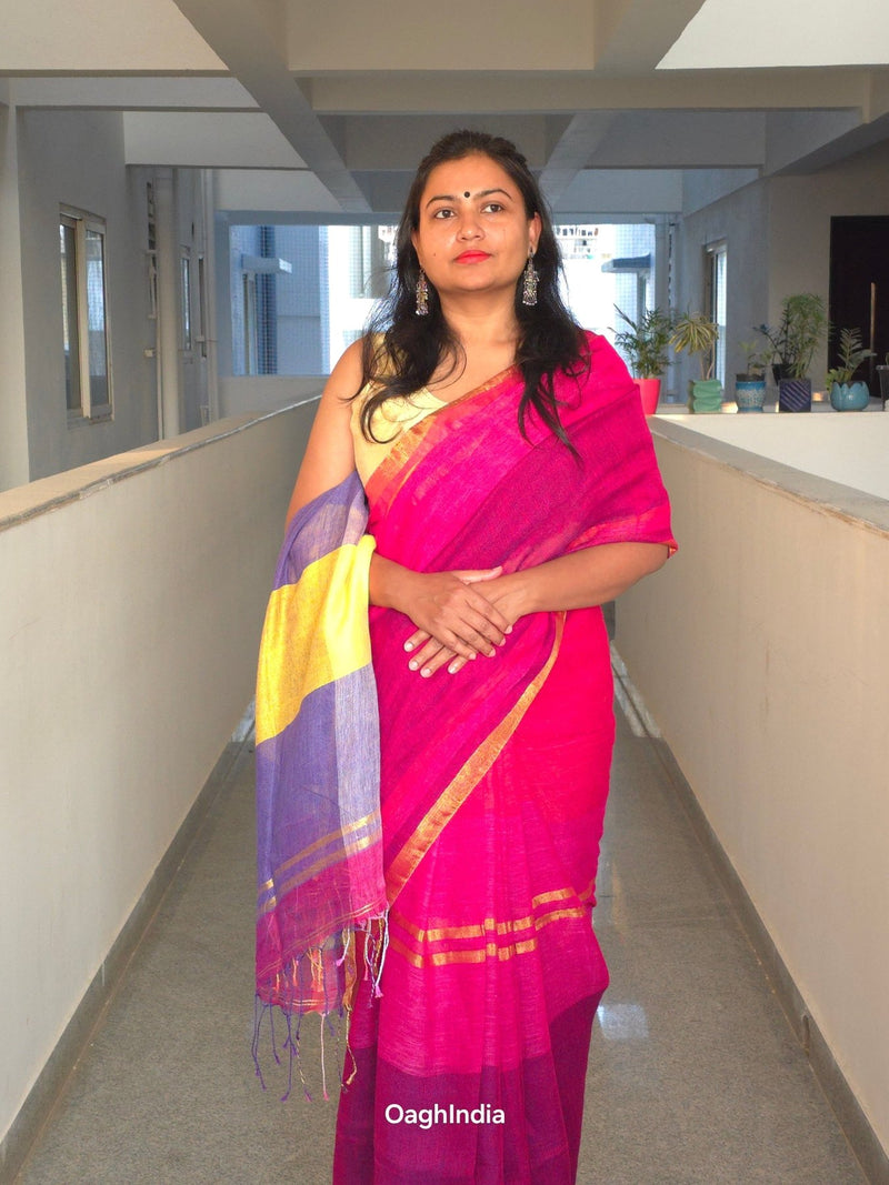 Manohari - Authentic Bhagalpur Linen Saree