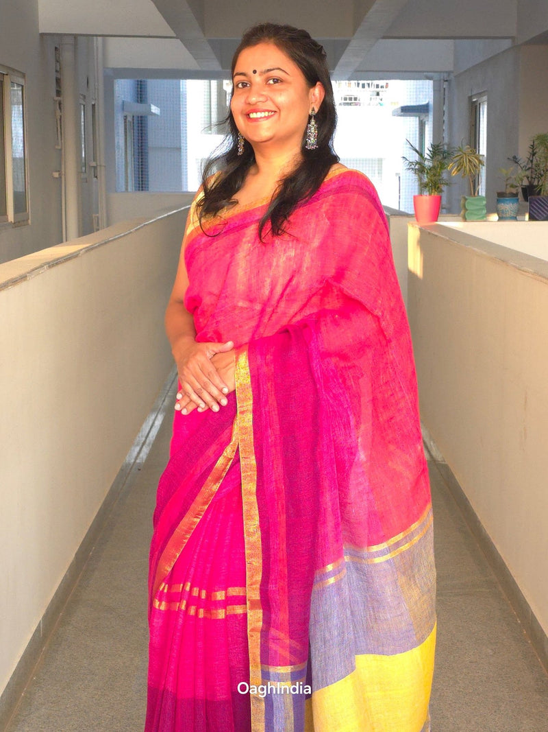 Manohari - Authentic Bhagalpur Linen Saree