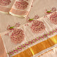 Meghamoru (Neon) : Traditional Onam Saree From Kerala