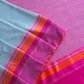 Mint Blue : Pure Cotton Handloom Saree