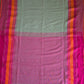 Mint Green : Pure Cotton Handloom Saree - Oagh India