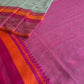Mint Green : Pure Cotton Handloom Saree - Oagh India