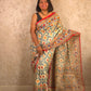 Mithila : Pure Silk Hand Painted Madhubani Art Saree (Silk Mark) - Oagh India