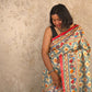 Mithila : Pure Silk Hand Painted Madhubani Art Saree (Silk Mark) - Oagh India