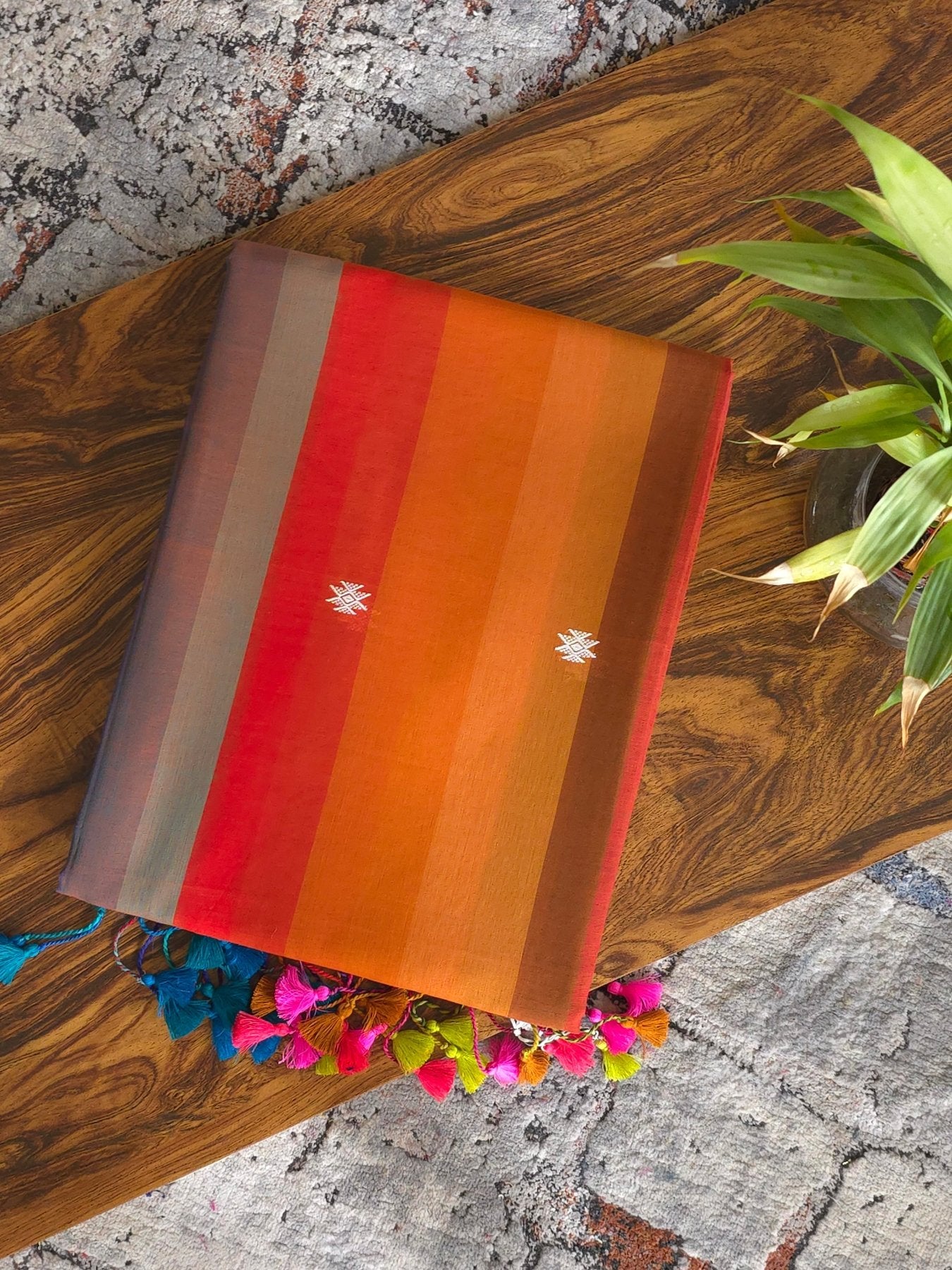 Mohaya - Pure Cotton Rainbow Saree