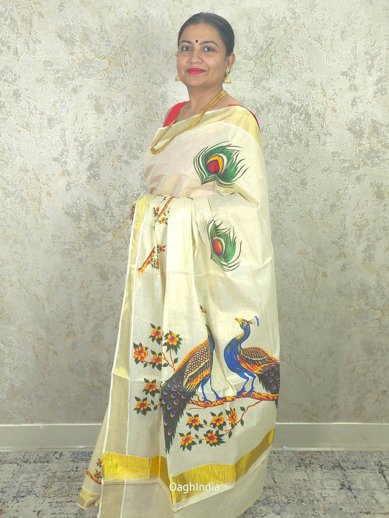 Morni : Traditional Onam Saree From Kerala