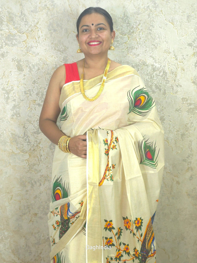Morni : Traditional Onam Saree From Kerala