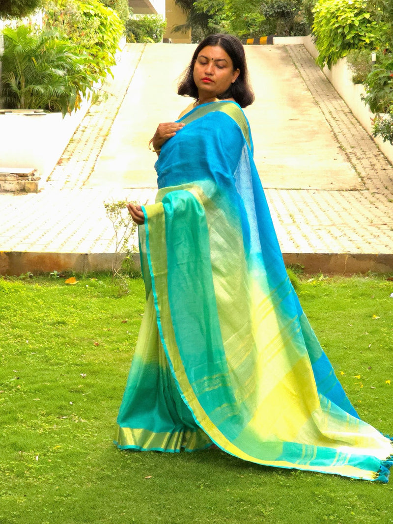 Mriga - Authentic Bhagalpur Linen Saree