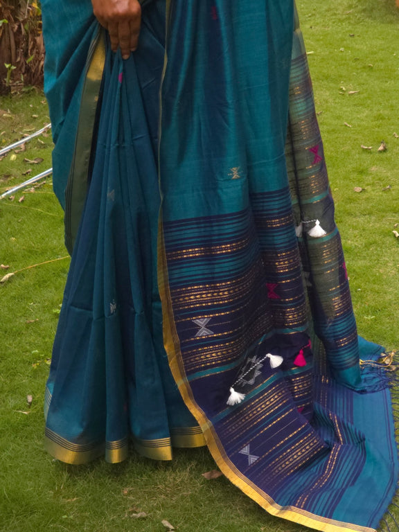 Nandini - Pure Cotton Handloom saree - Oagh India