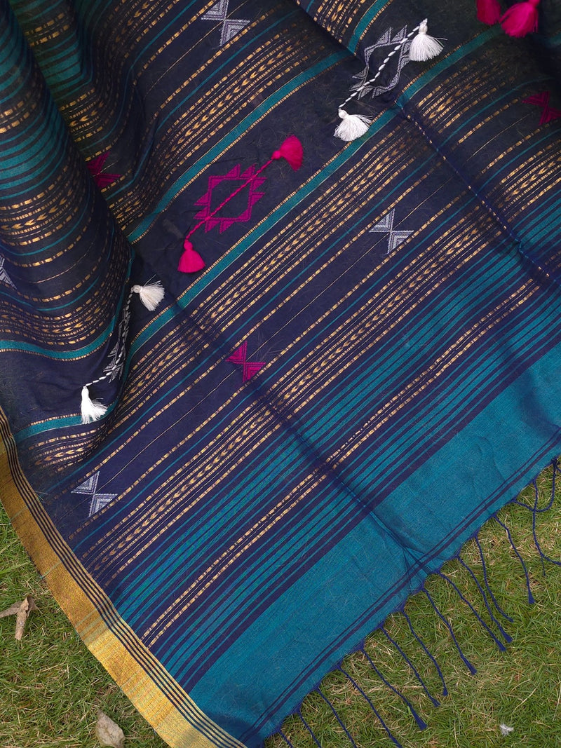 Nandini - Pure Cotton Handloom saree - Oagh India