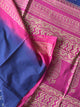 Neelgulabi Badal : Bagru Handblocked Pure Cotton Saree