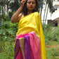Nivaah - Authentic Bhagalpur Linen Saree - Oagh India