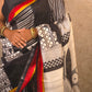 Ojasvi : Pure Silk Abstract Art Saree (Silk Mark) - Oagh India